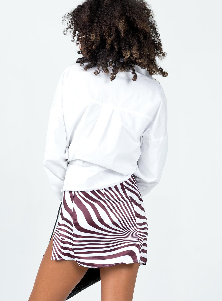 Dillion Mini Skirt Zebra