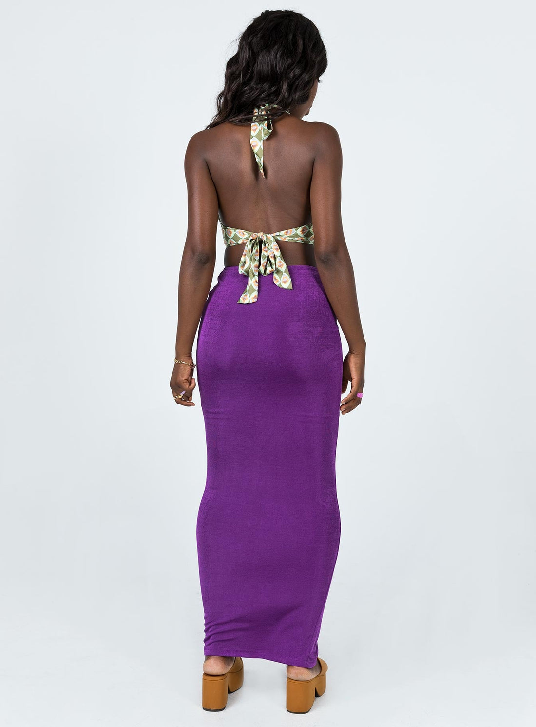 Danna Maxi Skirt Purple