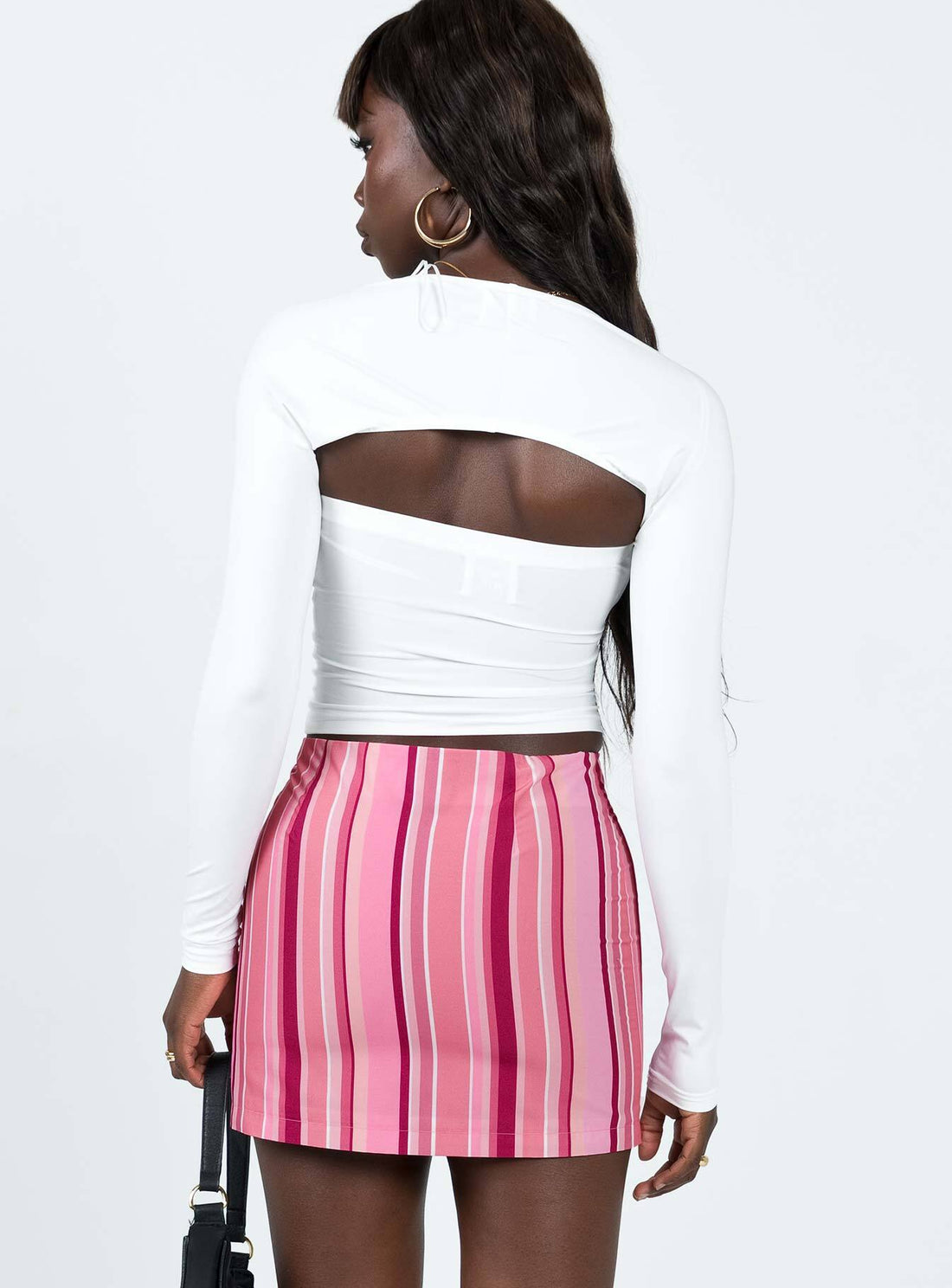Beechwood Mid Rise Mini Skirt Pink