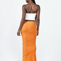 Oscar Maxi Skirt Orange