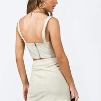 Josie Mini Skirt Beige