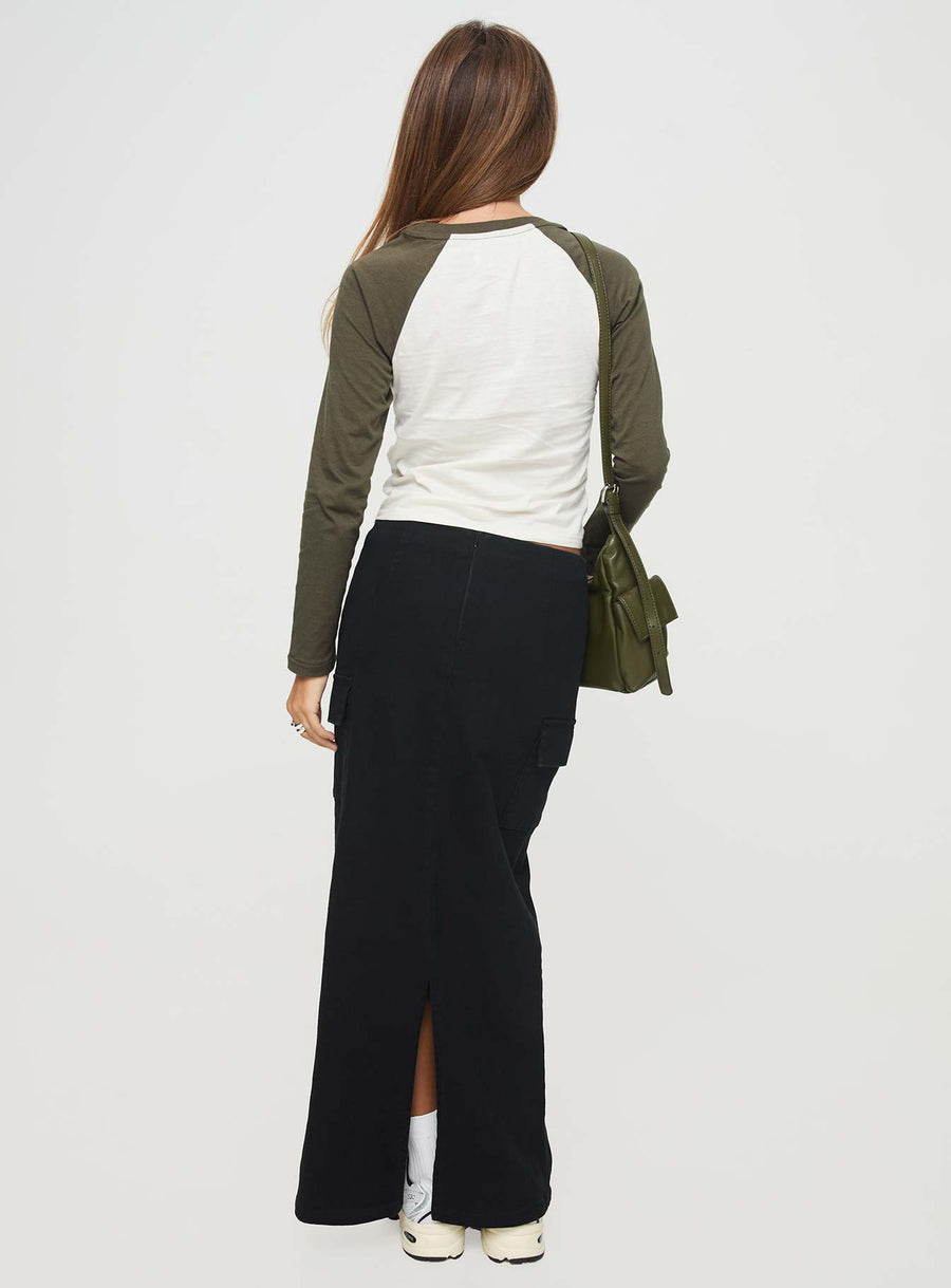 My Girl Maxi Skirt Black