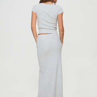 Just Like That Maxi Skirt Grey