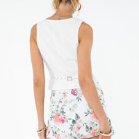Fallen Roses Mini Skirt Multi