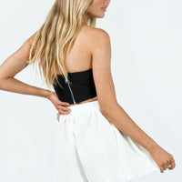 Mathea Plisse Short Ivory