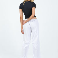 Snow Parachute Pants White