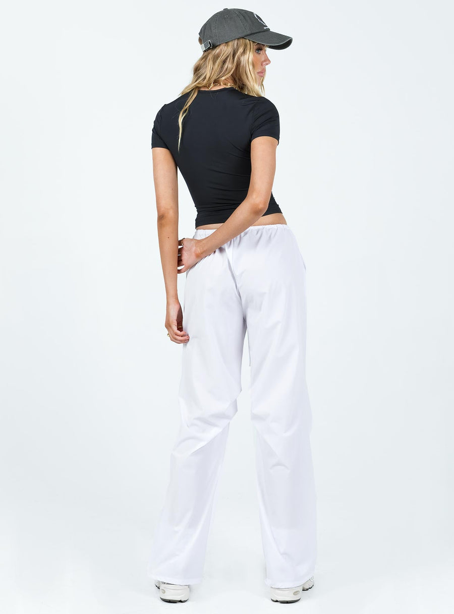 Snow Parachute Pants White