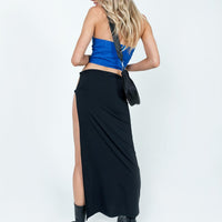 Bobbie Rose Maxi Skirt Black