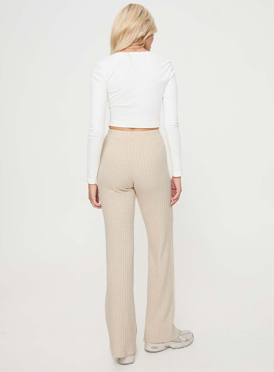 Montana Knit Pants Cream