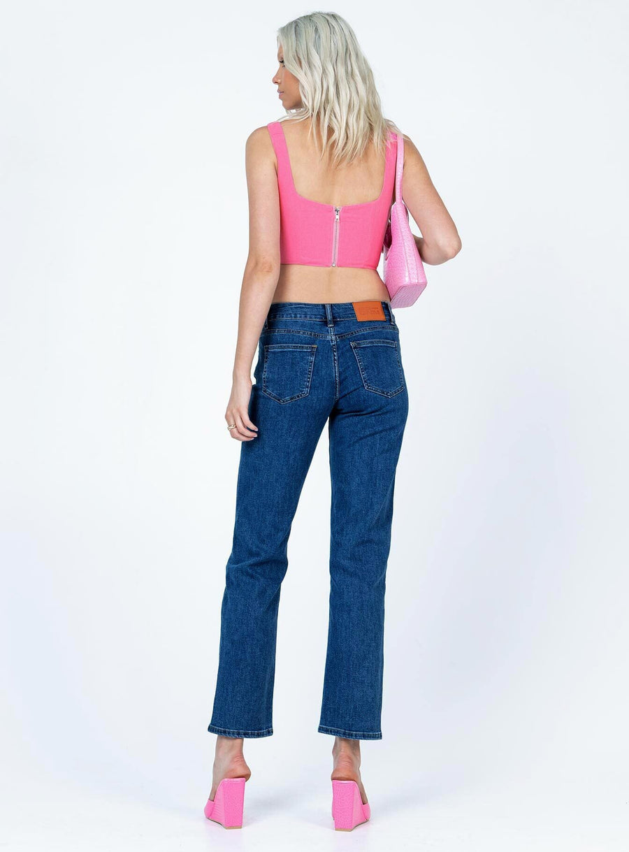 Rhye Low Rise Jeans Mid Wash Denim