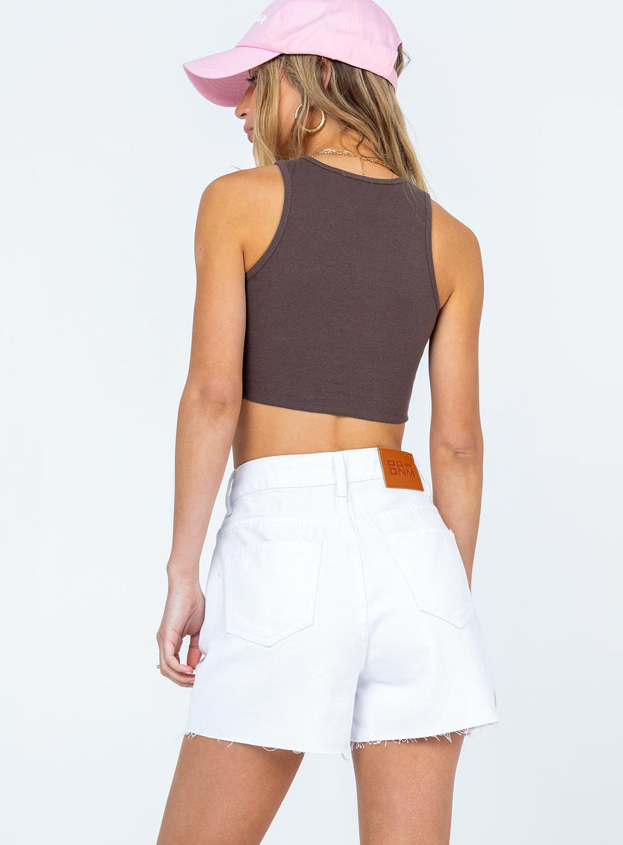 Deni Denim Shorts White