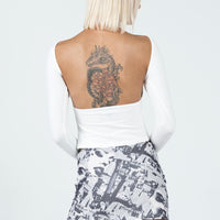 Read All About It Mini Skirt Multi