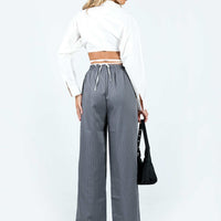Higgins Pants Grey Pinstripe