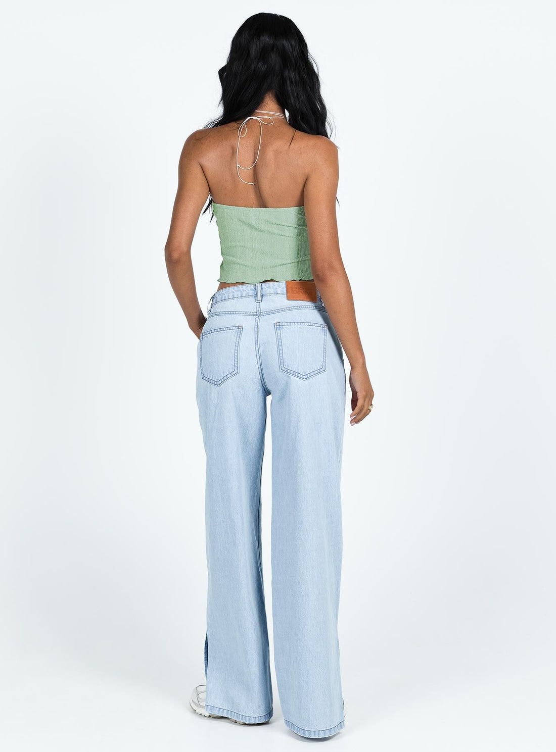 Hogan Straight Leg Jeans Light Wash Denim