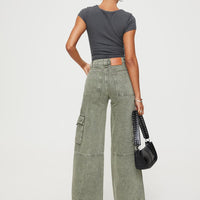 Making History Cargo Jeans Olive