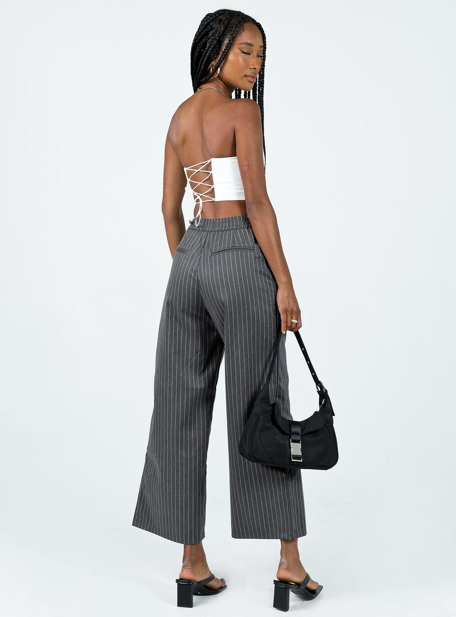 Montez Pants Grey Pinstripe
