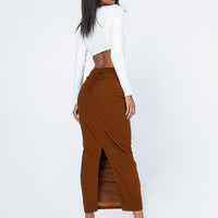 Jones Maxi Skirt Brown