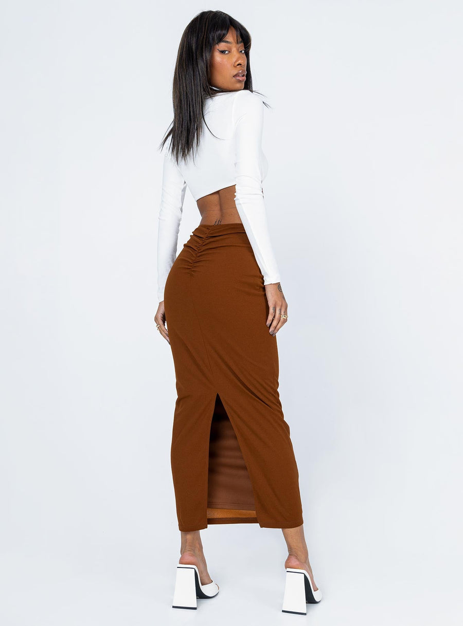 Jones Maxi Skirt Brown