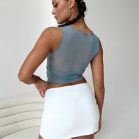 Bold Move Mini Skirt White