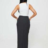 Raquel Maxi Skirt Slate