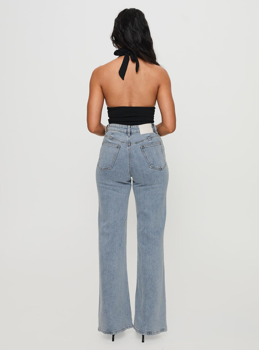 Thearlie High Rise Flared Jeans Light Wash