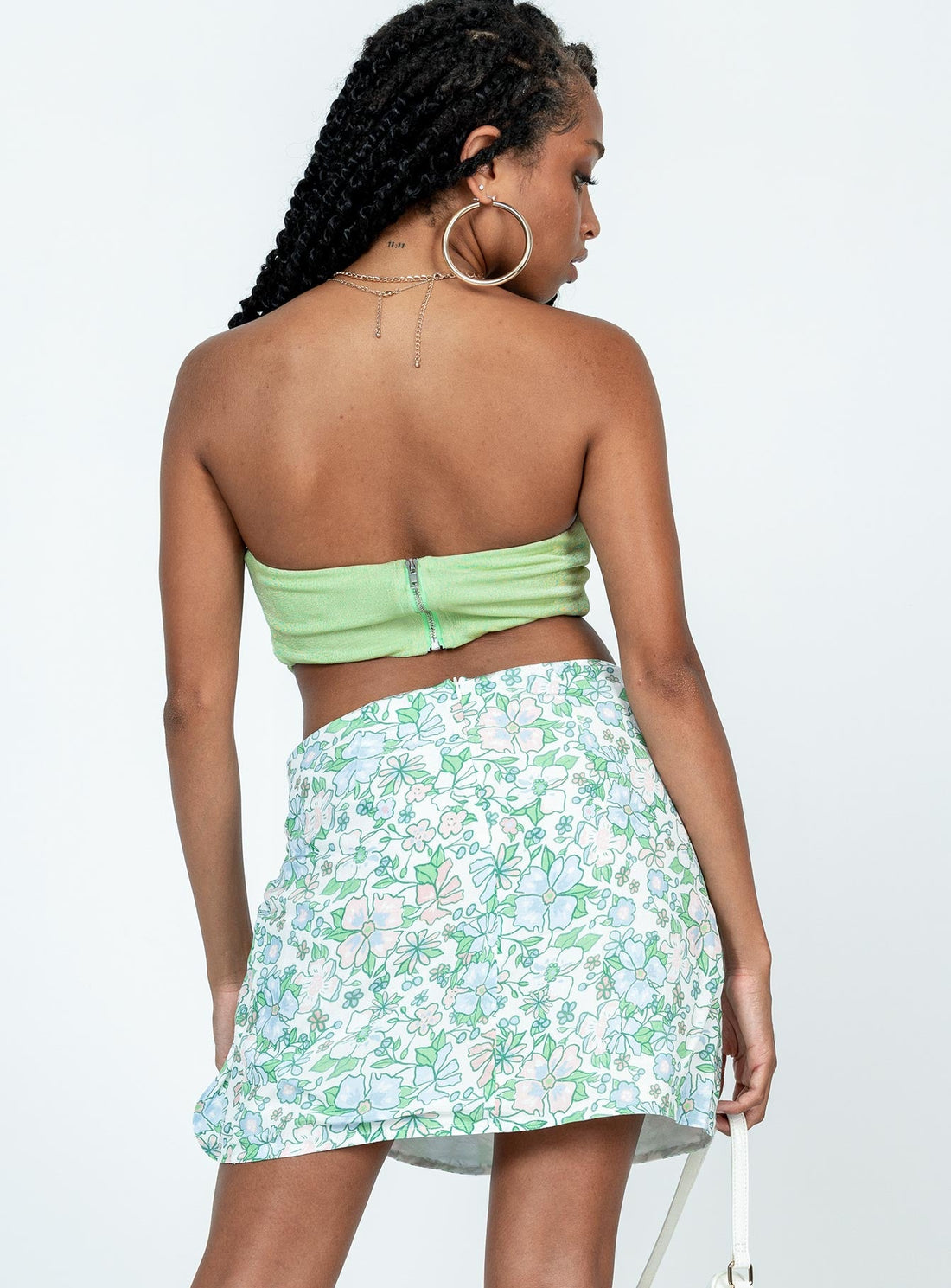 Clemintine Floral Nahla Mini Skirt Multi