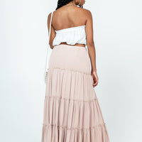 Miriah Maxi Skirt Beige