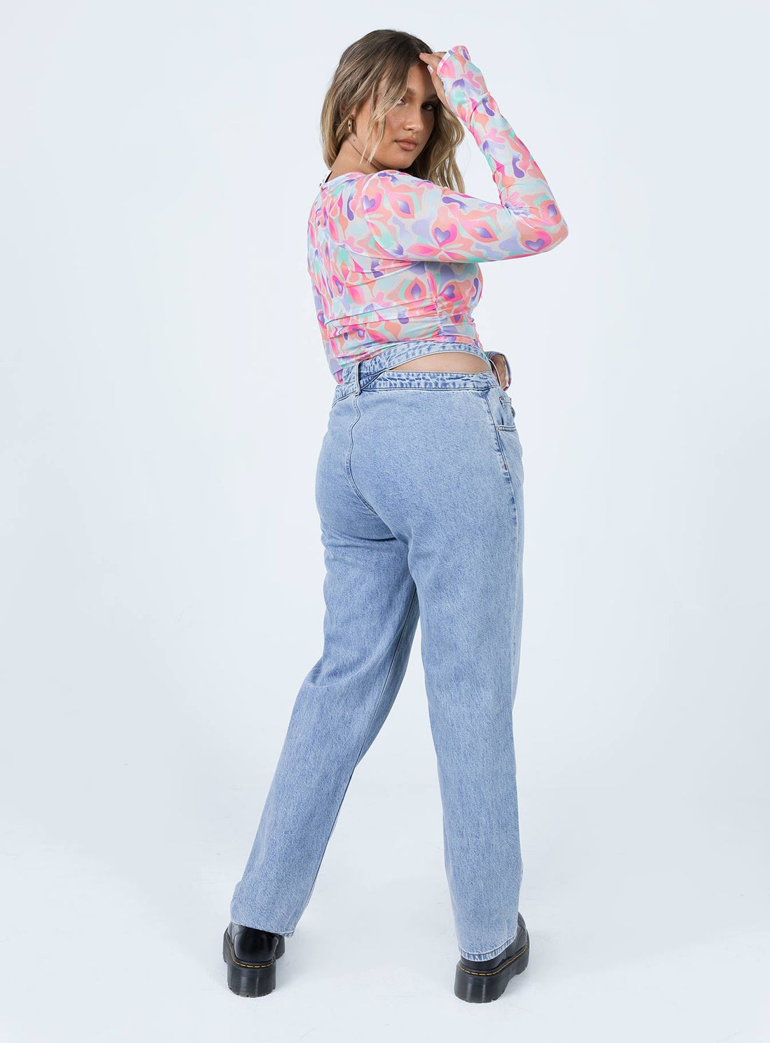 Mollie Asymmetric Denim Jeans