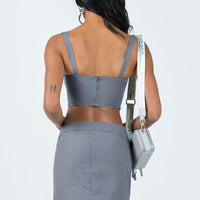 Josie Mini Skirt Grey