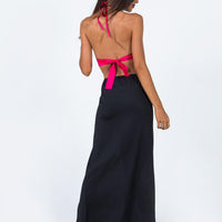 Rosetta Low Rise Maxi Skirt Black