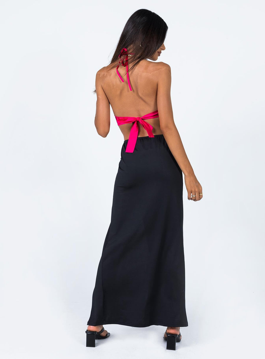 Rosetta Low Rise Maxi Skirt Black
