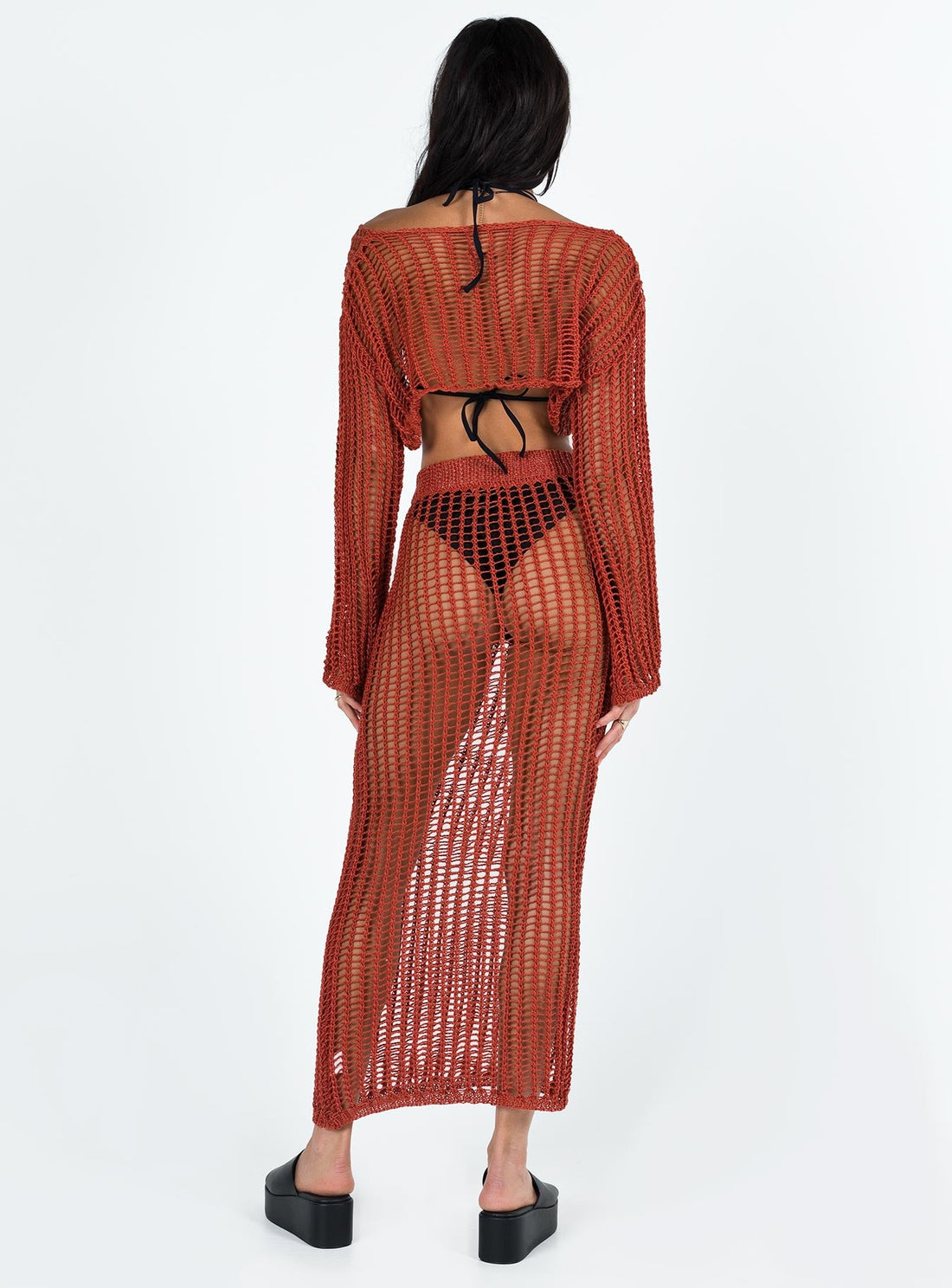 Florence Maxi Skirt Sienna Red