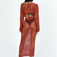 Florence Maxi Skirt Sienna Red