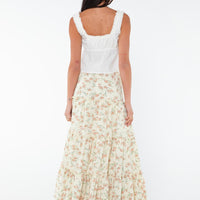 Miriah Maxi Skirt Cream Floral