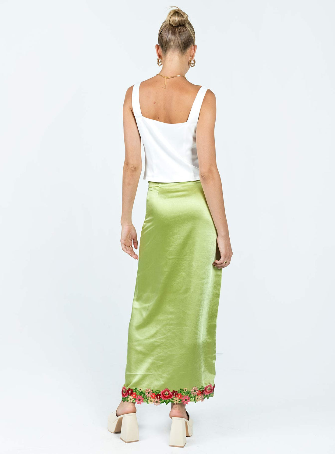 Kenzie Maxi Skirt Green