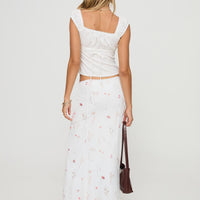 Breezewood Maxi Skirt White