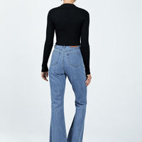 Bolsena Flared Mid Wash Denim Jean