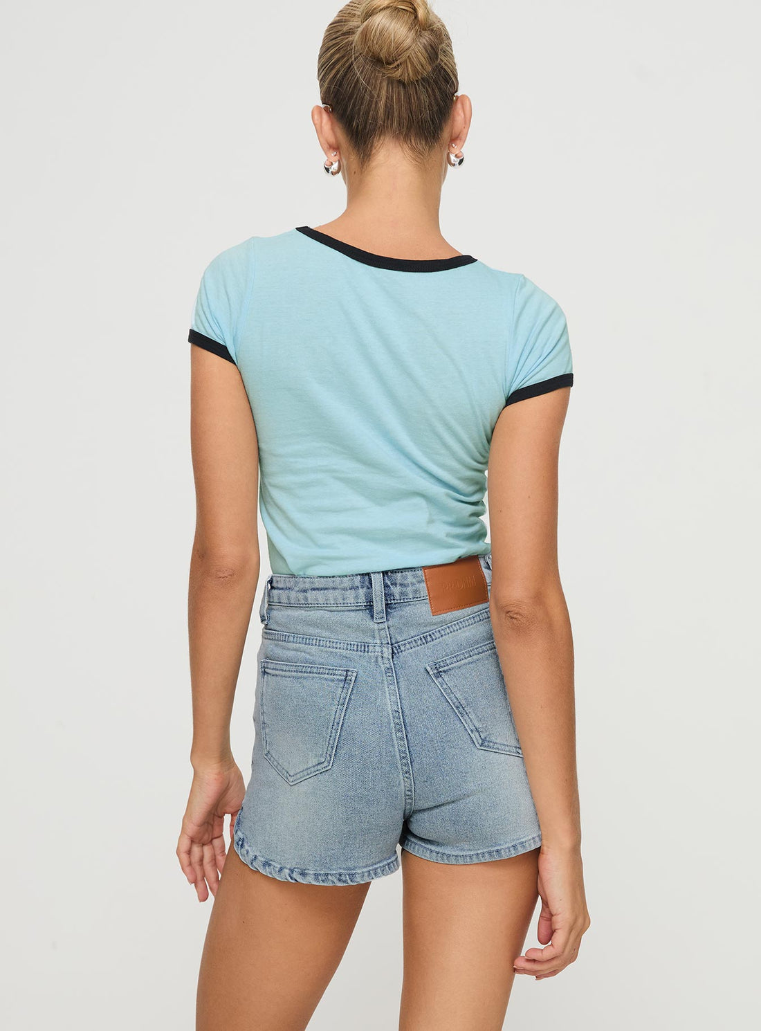 Richardsons Denim Shorts Light Blue Wash