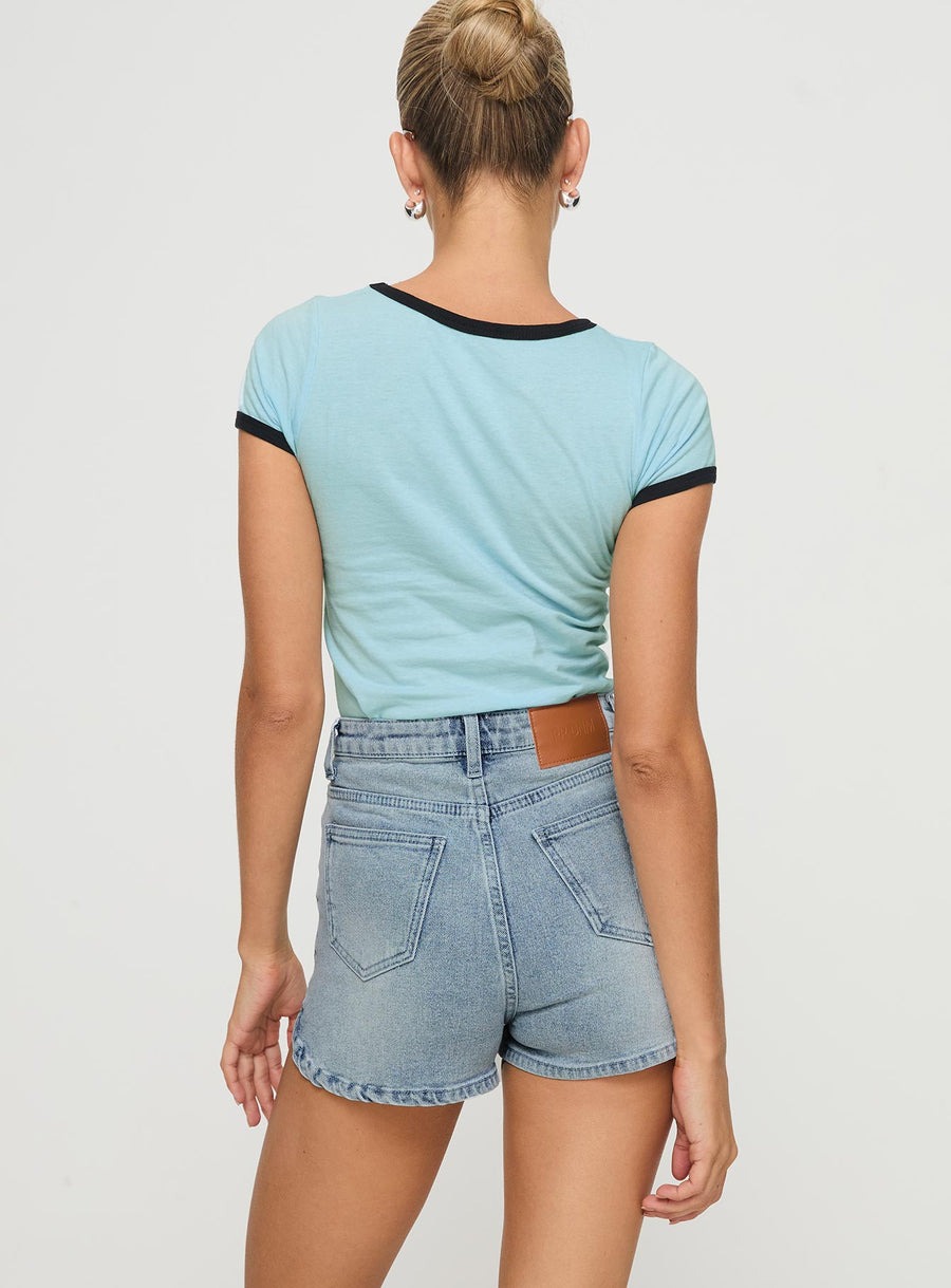 Richardsons Denim Shorts Light Blue Wash