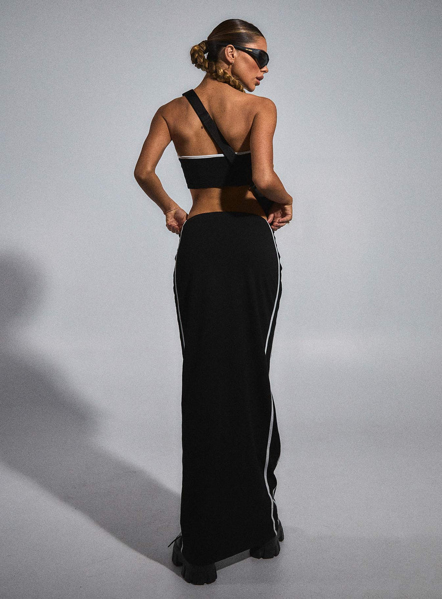 JGR & STN Bianca Maxi Skirt Black