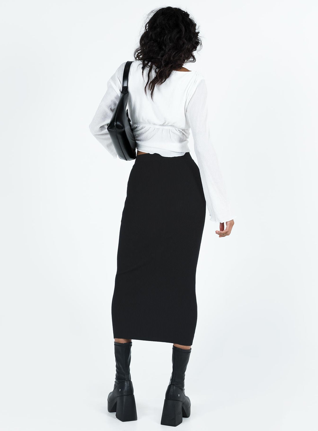 Hatcha Midi Skirt Black