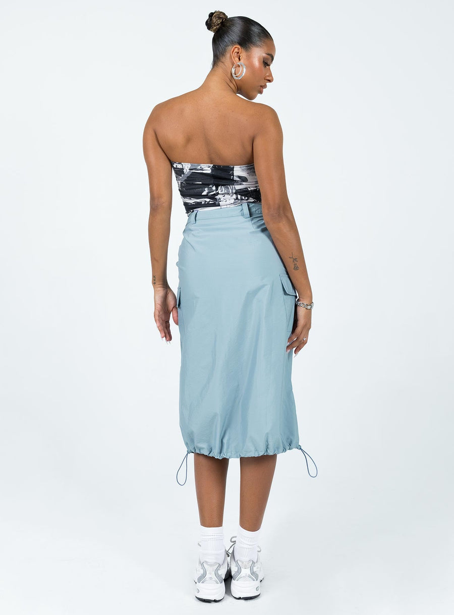 Tinba Midi Skirt Blue
