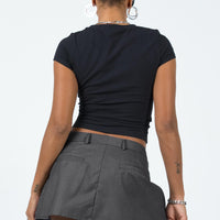 Collier Mini Skirt Slate