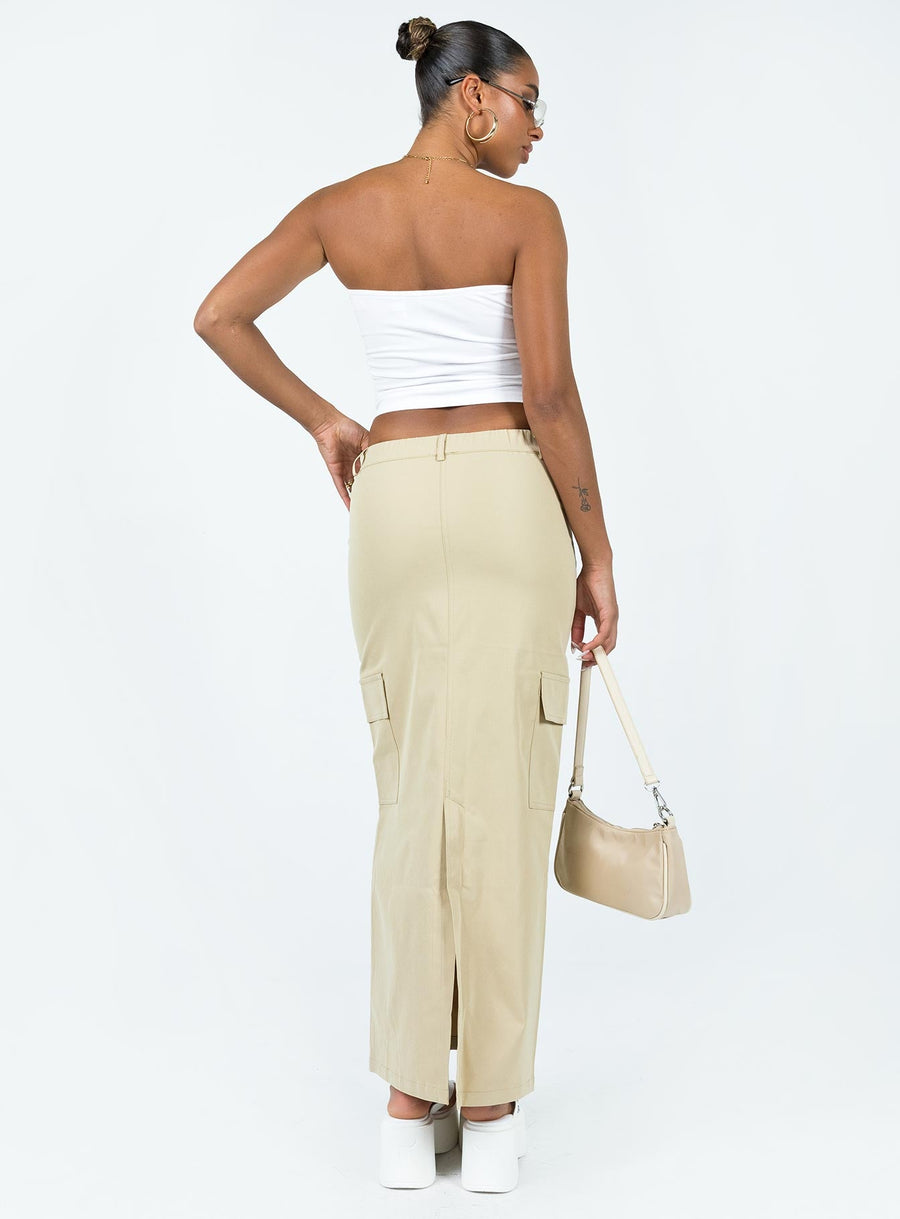 Minka Maxi Skirt Beige
