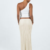 Mavie Knit Skirt Beige