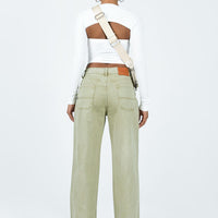 Poseidon Slouch Denim Jean Khaki