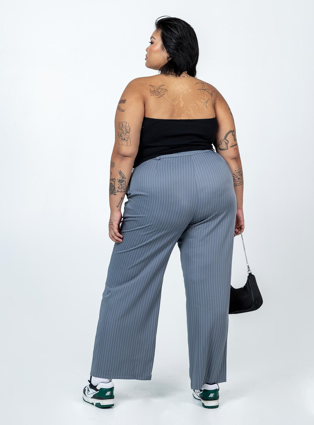 Archer Pants Pinstripe Grey Curve