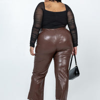 Love Lies Pants Brown Curve