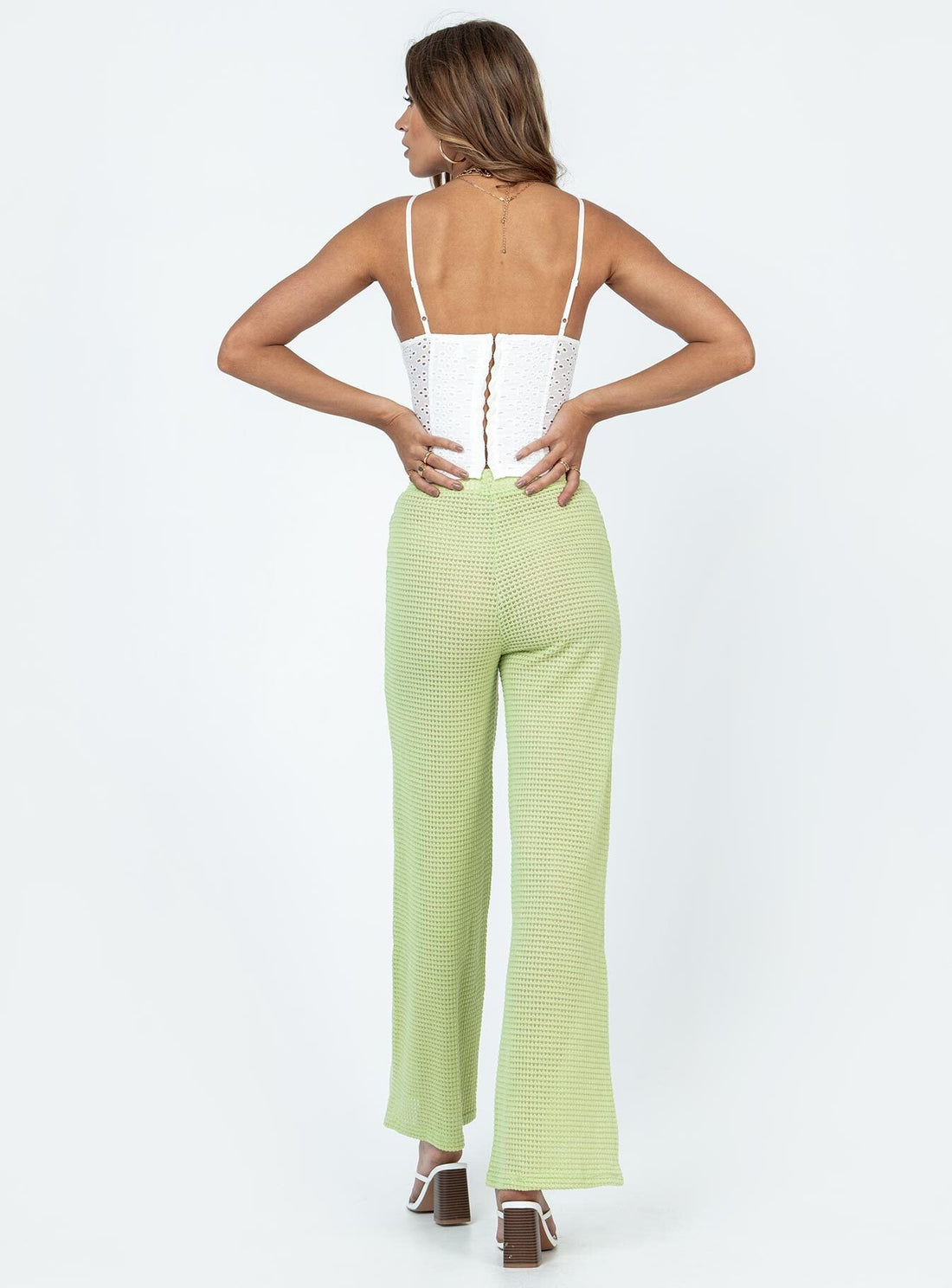 Santa Monica Knit Pants Green