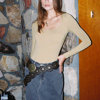 Batkins Maxi Skirt Dark Wash Denim Tall